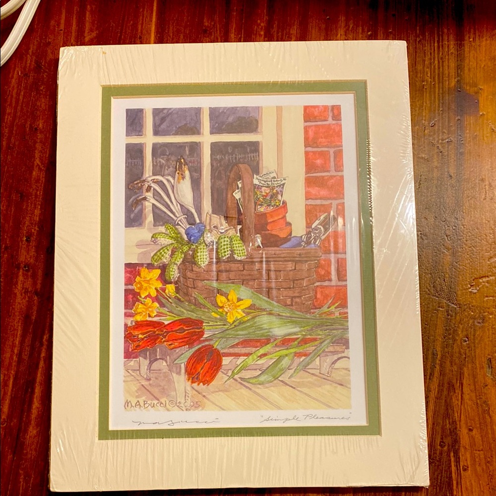 Matted Print by Mary Ann Bucci dates 2005